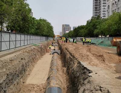 濟寧古槐路交通疏解項目管線施工提前兩月告捷，市政工程建設跑出“加速度”